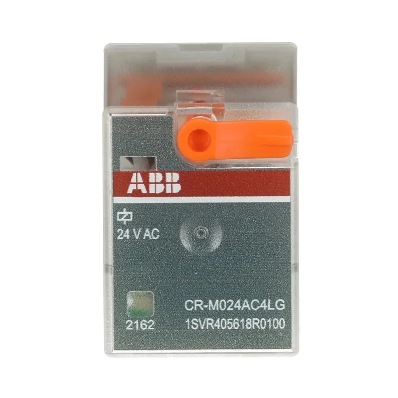 ABB Snap-On Interface Relay 24V AC Coil 6A Switching Current SPDT 1SVR405618R0100 CR-M024AC4LG