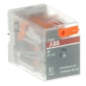 ABB Snap-On Interface Relay 24V AC Coil 6A Switching Current SPDT CRM Series 1SVR405613R0100 CR-M024AC4L