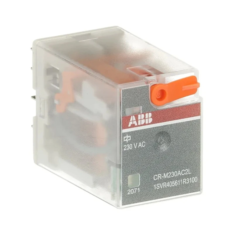 ABB Snap-On Interface Relay 230V AC Coil 12A Switching Current SPDT 1SVR405611R3100 CR-M230AC2L