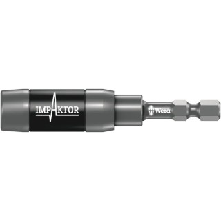 Wera Impaktor 1/4 in Hex Hex Bit Holder with Retaining Ring and Ring Magnet 3mm Overall Length 05057676001