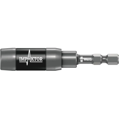 Wera Impaktor 1/4 in Hex Hex Bit Holder with Retaining Ring and Ring Magnet 3mm Overall Length 05057676001