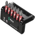 Wera Hex Screwdriver Bit Set Impactor 6 Pieces, Diamond Tipped, PH2 x PH3, 1/4 in Drive, 50mm Length 05057691001