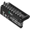 Wera Hex Screwdriver Bit Set, Impactor, 10 Pieces, Diamond Tipped, Size PZ2 and PZ3, Drive Size 1/4 in, Overall 05074788001