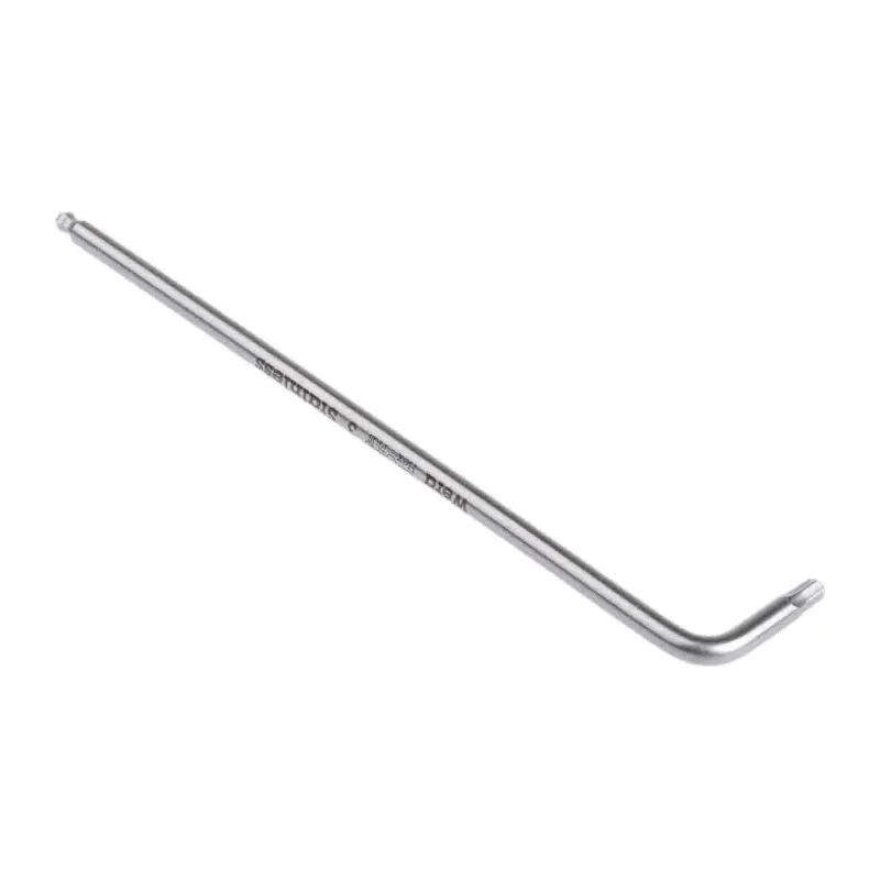 Wera L Metric Hex Key Stainless Steel Hexagonal Ball End 3 mm 123mm Length 05022703001