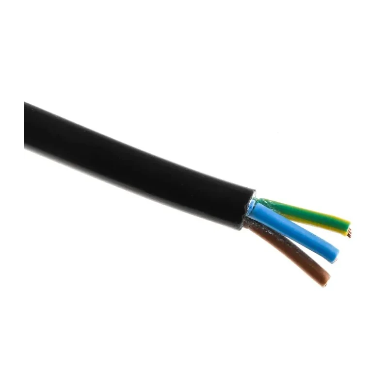 RS PRO 3 Core Power Cable Black 0.75mm² 70 °C 100 m Polyvinyl Chloride 775-5851