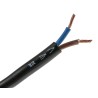 RS PRO 2 Core Power Cable Black 2.5mm² 300/500V PVC Insulated Flexible 70 °C 100m 775-5870