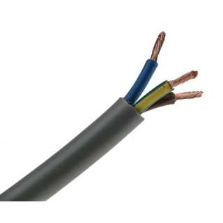 RS PRO 3 Core Power Cable Grey 2.5mm² 70 °C 100 m Polyvinyl Chloride 775-5895