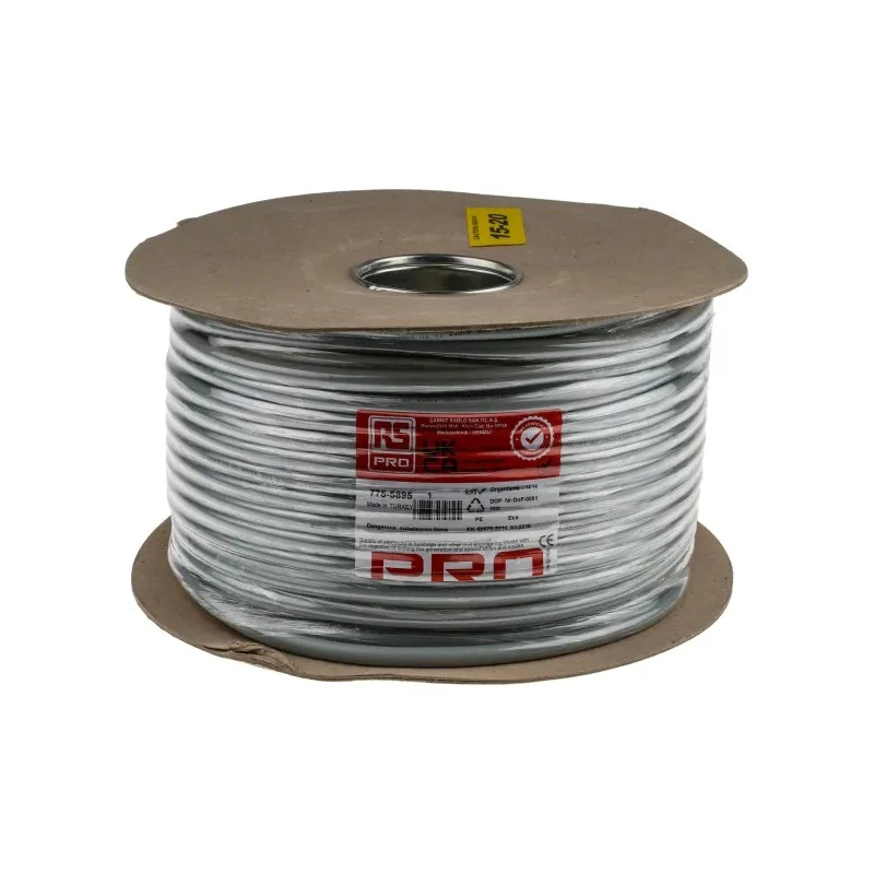 RS PRO 3 Core Power Cable Grey 2.5mm² 70 °C 100 m Polyvinyl Chloride 775-5895
