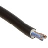 RS PRO 2 Core Power Cable, Black, 0.5mm² Cross Section, 70°C Temperature Rating, 100m Length, Polyvinyl Chloride 775-6062
