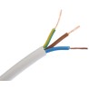 RS PRO 3 Core Power Cable White 0.5mm² 70°C 100m Polyvinyl Chloride 775-6066