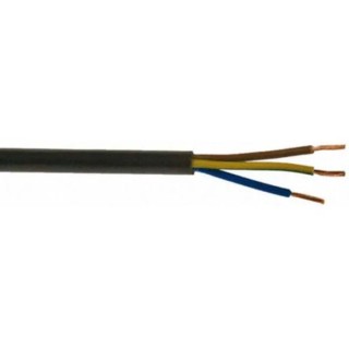 RS PRO 3 Core Power Cable Black 1.5mm² 70 °C 100 m Polyvinyl Chloride 775-6123