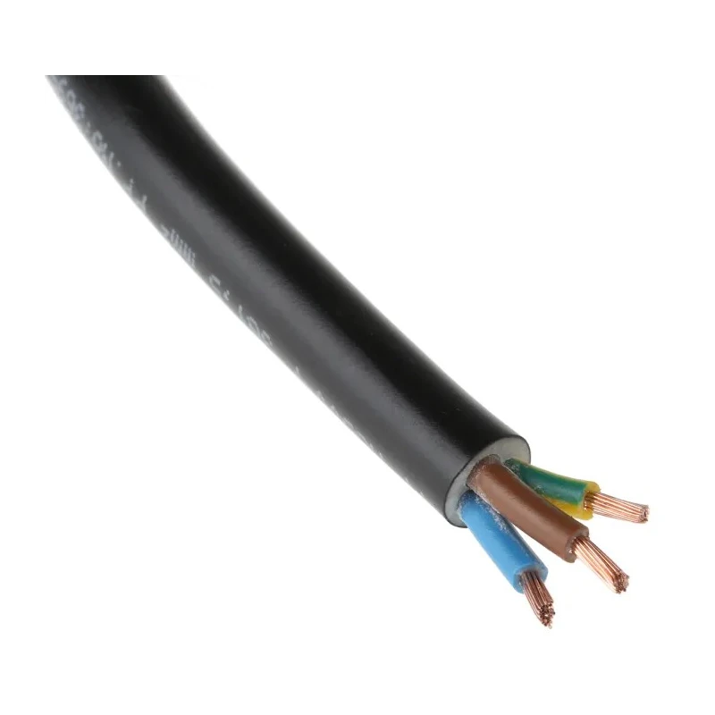 RS PRO 3 Core Power Cable Black 1.5mm² 70 °C 100 m Polyvinyl Chloride 775-6123