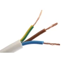 RS PRO 3 Core Power Cable White 2.5mm² 70 °C 100 m Polyvinyl Chloride 775-6139