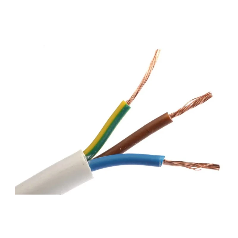 RS PRO 3 Core Power Cable White 2.5mm² 70 °C 100 m Polyvinyl Chloride 775-6139