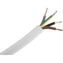 RS PRO 4 Core Power Cable White 0.75mm² 70 °C 100 m Polyvinyl Chloride 775-6141