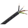 RS PRO 4 Core Power Cable Black 1mm² 300/500V 70°C PVC Jacket 100 m 775-6145