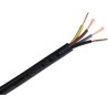 RS PRO 4 Core Power Cable Black 0.75mm² 70 °C 100 m Polyvinyl Chloride 775-6148