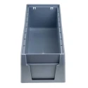 RS PRO Polypropylene Storage Bin Blue 90 mm x 117 mm x 400 mm 775-5306