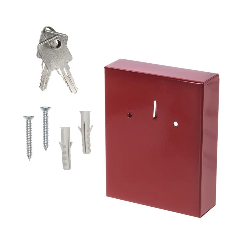 Rottner Comsafe Steel Wall Mount Red Emergency Key Lock Box 32x120x150 mm T01323