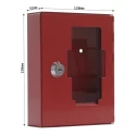 Rottner Comsafe Steel Wall Mount Red Emergency Key Lock Box 32x120x150 mm T01323