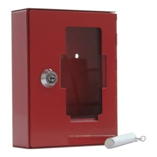 Rottner Comsafe Key Lock Box Wall Mount Steel Red 120mm x 150mm x 32mm T01334