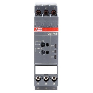 ABB 3 Phase Monitoring Relay DPDT Contact Configuration, DIN Rail Mount, 500V AC, CM-PAS Series 1SVR730774R3300 CM-PAS.41S