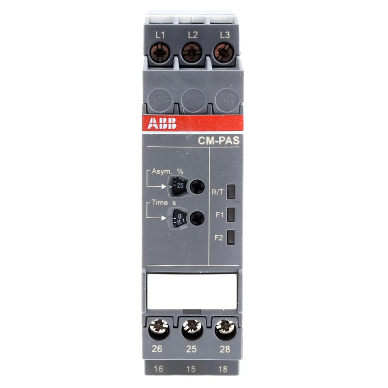 ABB 3 Phase Monitoring Relay DPDT Contact Configuration, DIN Rail Mount, 500V AC, CM-PAS Series 1SVR730774R3300 CM-PAS.41S