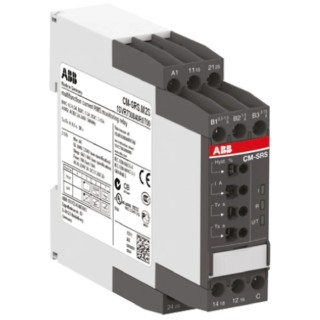 ABB Monitoring Relay 1 Phase DPDT DIN Rail 0.3A to 15A 240 V dc 240V ac 1SVR730840R0700 CM-SRS.M2S