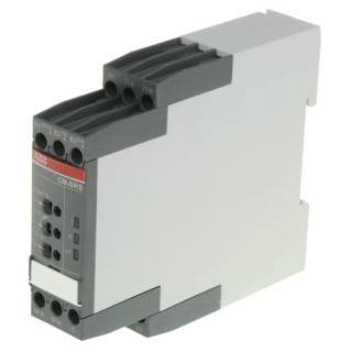 ABB Monitoring Relay, 1 Phase, DPDT Contact Configuration, DIN Rail Mount, 0.3A to 15A Current 1SVR730840R0500 CM-SRS.22S