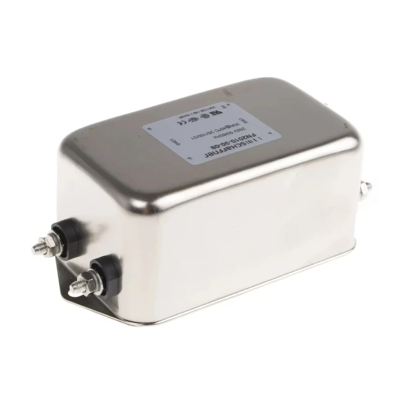 Schaffner Chassis Mount EMI Filter 30 A 250V AC/DC 0Hz-400Hz, Stud Termination, 1 Phase FN2010