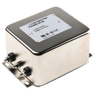 Schaffner Chassis Mount EMI Filter 30 A 250V ac/dc 400Hz Two-Stage Stud Termination 1 Phase FN2060