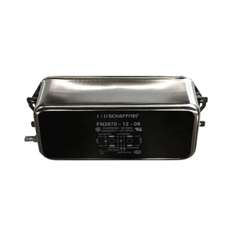 Schaffner Chassis Mount EMI Filter 12 A 250V ac/dc 400Hz Fast-On Termination FN2070