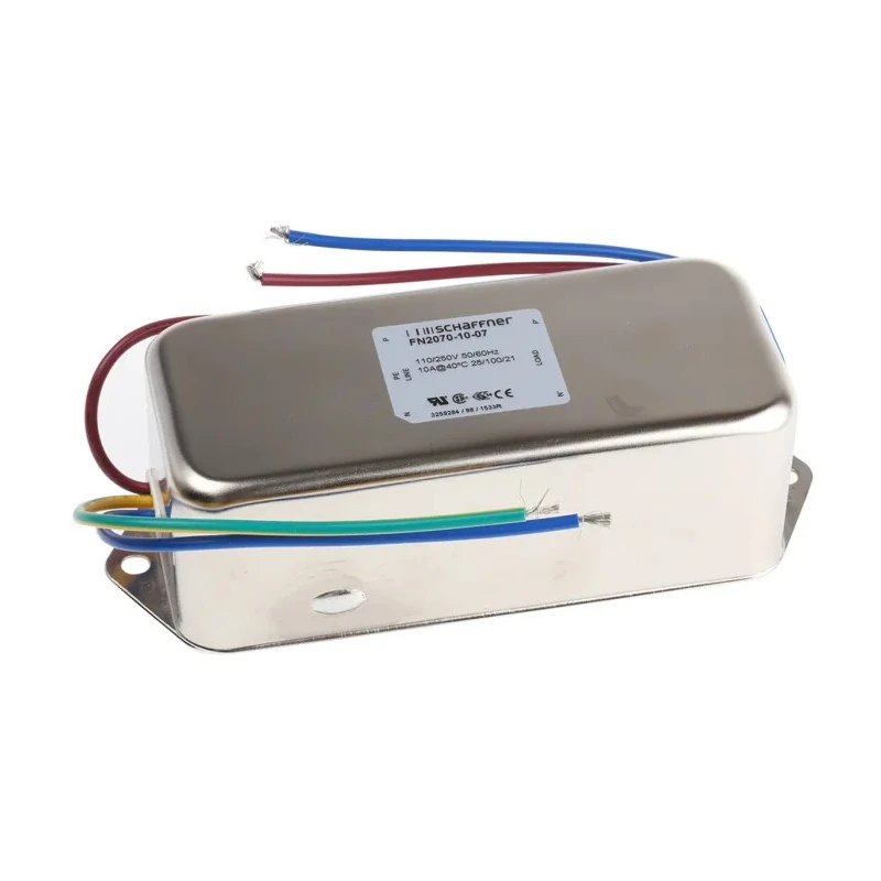 Schaffner Chassis Mount EMI Filter 10 A 250V ac/dc 400Hz Wire 1 Phase FN2070