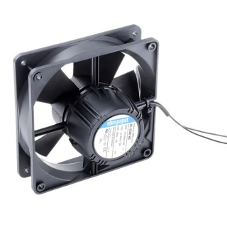 ebm-papst AC 4300 Series IP65 Rated Axial Fan 265V AC, 12W Power, 204 m³/h Air Flow, 119x119x64 mm