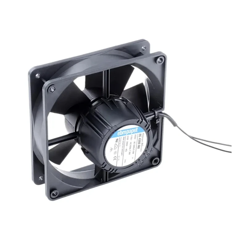 ebm-papst AC 4300 Series IP65 Rated Axial Fan 265V AC, 12W Power, 204 m³/h Air Flow, 119x119x64 mm 