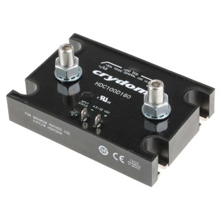 Crydom Solid State Relay, Panel Mount, 160 A Load, 72 V dc Load, 32 V dc Control HDC100D160