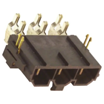 Molex Mini-Fit Sr Series Right Angle Through Hole PCB Header 4 Contacts 10 mm Pitch 1 Row Shrouded 42820-4213