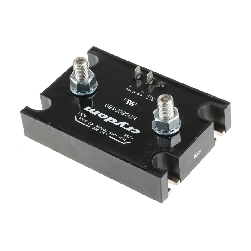 Crydom Panel Mount Solid State Relay 160 A Load, 48 V dc Load, 32V dc Control HDC60D160