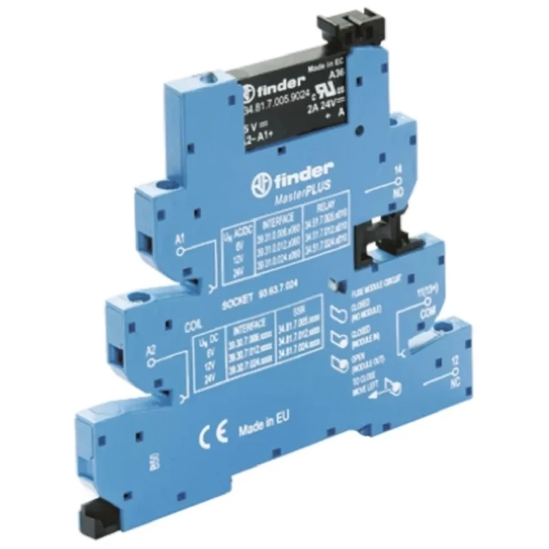 Finder Solid State Interface Relay 264V AC DIN Rail Screw Terminals 39.30.8.230.9024