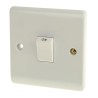 RS PRO White 1 Way Rocker 1 Gang Double Pole Plate Switch 20A 250V RS White Range 775-8074