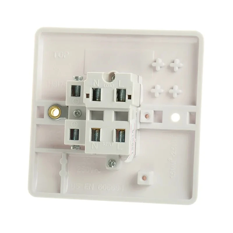 RS PRO White 1 Way Rocker 1 Gang Double Pole Plate Switch 20A 250V RS White Range 775-8074