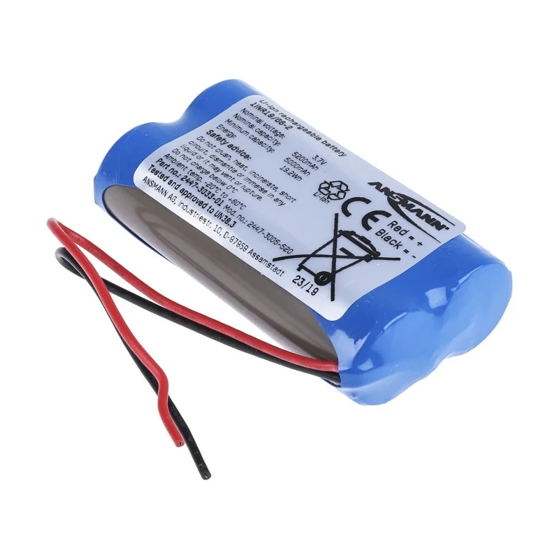 Ansmann 3.6 V Lithium-ion Rechargeable Battery Pack 2 Cells 5200 mAh 2447-3005