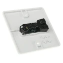 RS PRO White 2 Way Rocker Light Switch 1 Gang 250V 10A Urea Formaldehyde Matt Finish 775-8090