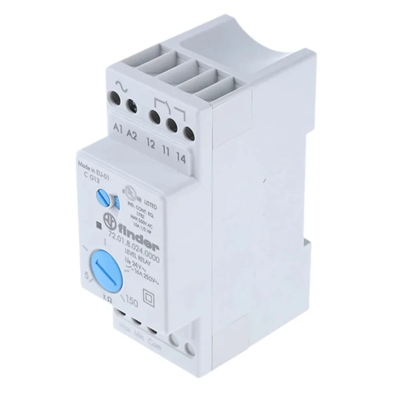 Finder Monitoring Relay, 1 Phase, SPDT Contact Configuration, DIN Rail Mount, 24V AC/DC Supply, 1.5W Power 72.01.8.024.0000