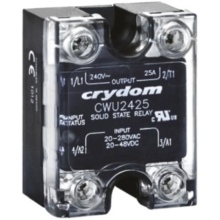Crydom Panel Mount Solid State Relay 25 A Load, 280V AC Load, 280V AC Control CW24