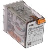 Finder Power Relay 110V AC Coil Voltage, 7A Switching Current, 4PDT Contact Configuration 55.34.8.110.0054