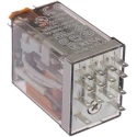 Finder Power Relay 110V AC Coil Voltage, 7A Switching Current, 4PDT Contact Configuration 55.34.8.110.0054