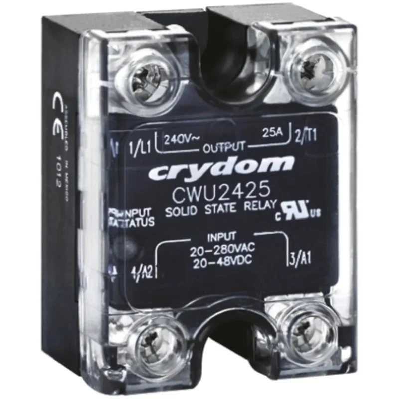 Crydom CW48 Series Panel Mount Solid State Relay 25A Load 660V AC Load 280V AC Control 
