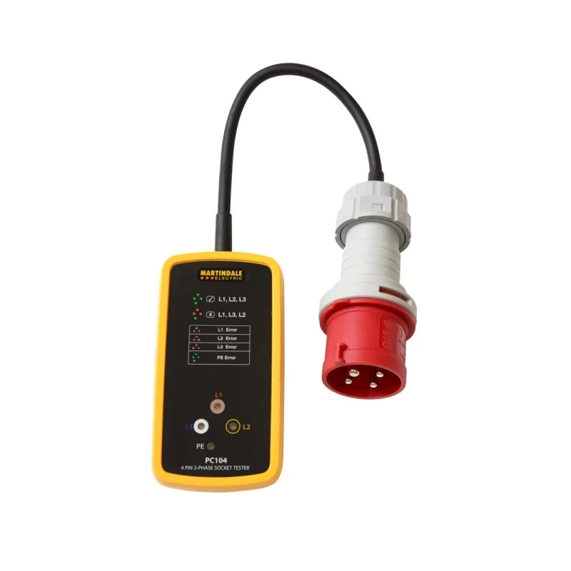 Martindale 3 Phase Industrial Socket Tester 32A 415V CAT III PC104