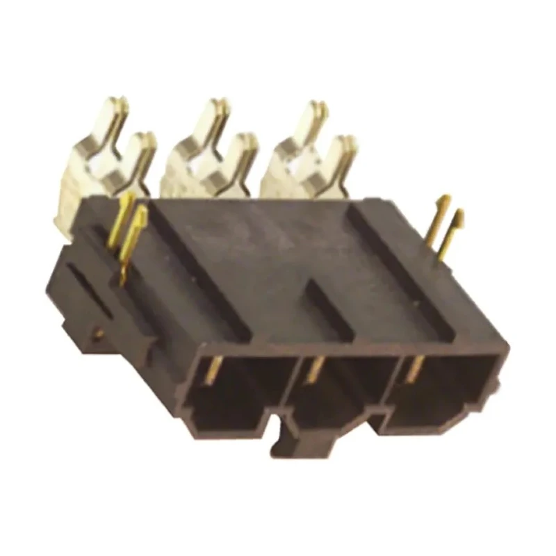 Molex Mini-Fit Sr Series Right Angle Through Hole PCB Header 4 Contact 10 mm Pitch 600 V 50 A Shrouded Brass 42820-4213